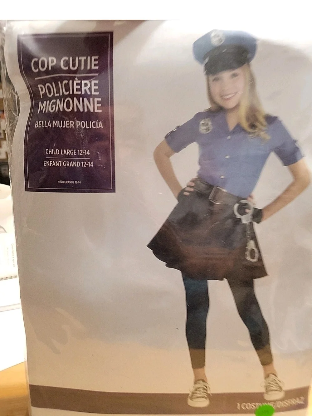 Suit Yourself 7 Piece Cop Cutie Halloween Costume Size Large 12-14  #3079